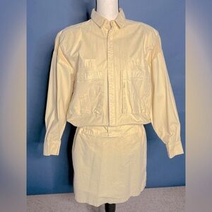 Casual "JAG" dress in buttery yellow